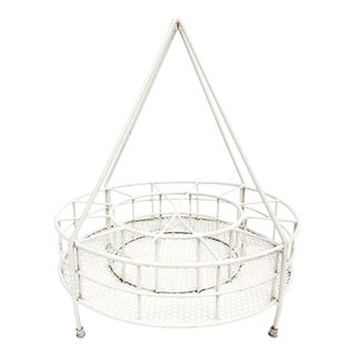 Italian Painted Iron Bottle Holder, 1970 For Sale