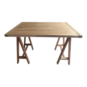 Vintage Butcher Block Style Table