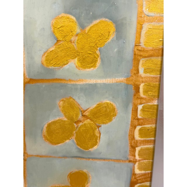 Monumental Original Avi Ben Simhon Floral Still Life, Oil & Enamel on Canvas For Sale - Image 4 of 18