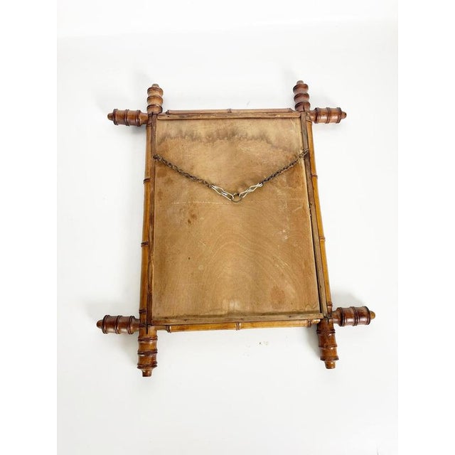 Vintage Wooden Mirror, France, 1930s For Sale - Image 9 of 13