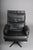 Arne Norell Set of Vintage Lounge Chair and Ottoman in Black Leather by Arne Norell, 1960s For Sale - Image 4 of 18