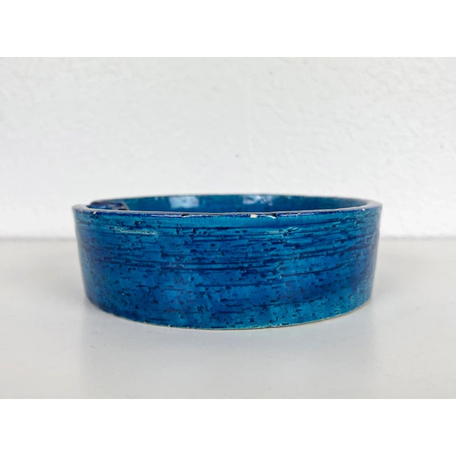 Aldo Londi Rimini Blue Ashtray for Bitossi For Sale - Image 10 of 13