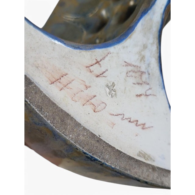 Art Nouveau Vase in Flamed Glazed Stoneware from Pierrefonds, 1890s For Sale - Image 11 of 15