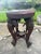 Antique Anglo-Indian Hand-Carved Elephant Side Table With Bone Inlay For Sale - Image 16 of 18