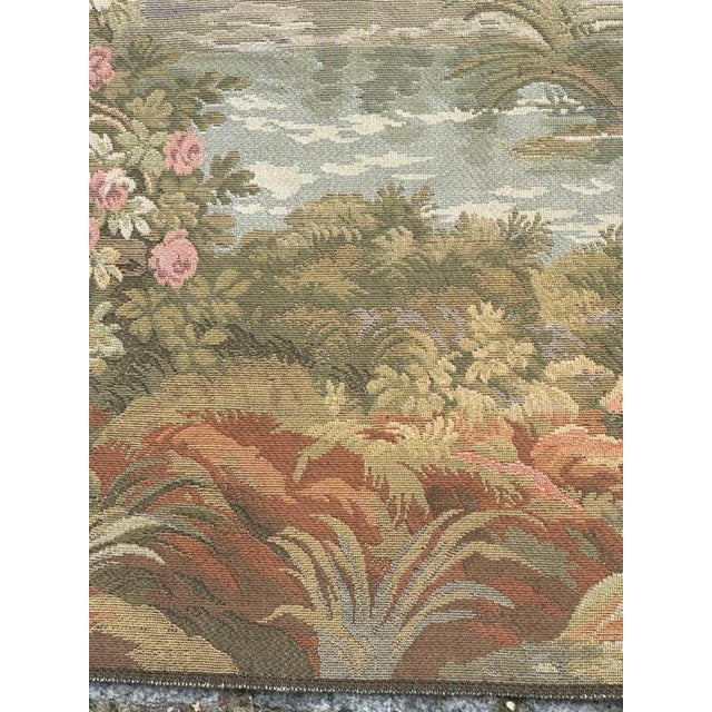 Vintage Aubusson Style Jacquard Tapestry, 1980s For Sale - Image 12 of 18