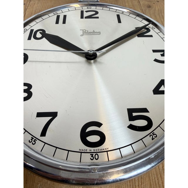 Vintage German Electric Wall Clock from Palmtag, 1960s For Sale - Image 12 of 18