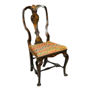 Fine Queen Anne Japanned Side Chair