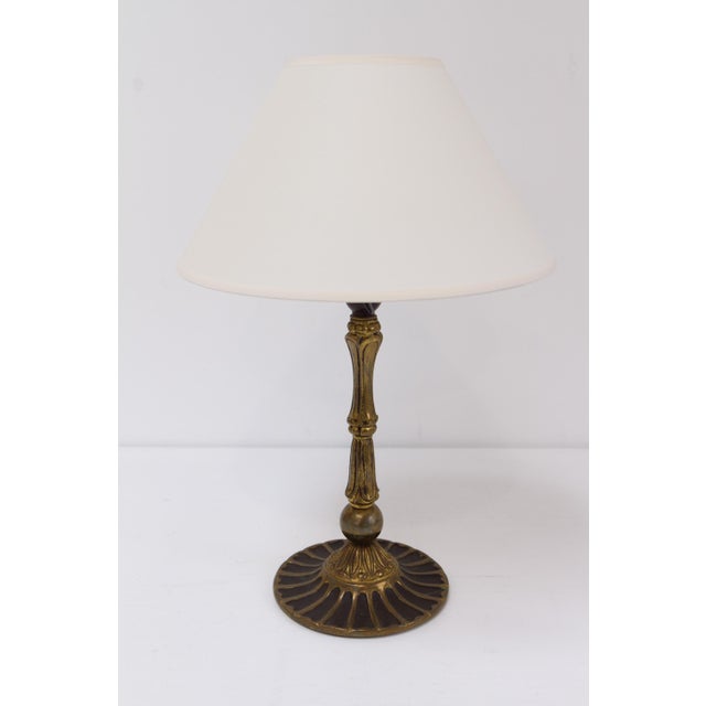 Metal Art Deco Danish Brass Table Lamp, 1930s For Sale - Image 7 of 15