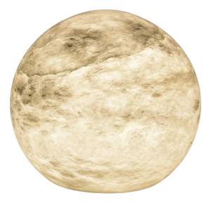 Large Wireless Moon Table Lamp by United Alabaster