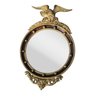 Vintage 1950s Federal Convex Eagle Mirror For Sale