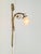 Art Noveau Brass Wall Sconce Light with Flowers and Ribbons, France, 1930s For Sale - Image 3 of 18