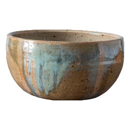 Early 20th Century French Studio Pottery Stoneware Bowl For Sale