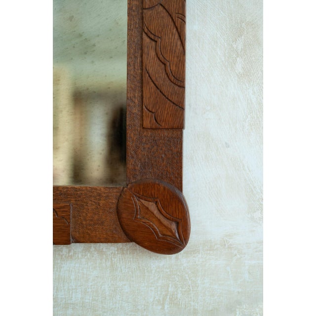 Mirror with Wooden Frame, Early 1900s For Sale - Image 5 of 6