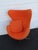 Mid Century Modern Swivel Rocking Orange Egg Chair Fritz Hansen Style 6608 For Sale - Image 9 of 18