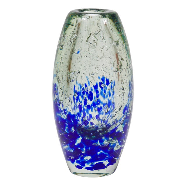 Bohemian Studio Sommerso Glass Vase by Jaroslav Svoboda for Skrdlovice Beranek, 1970s For Sale