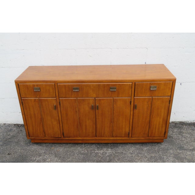 Wood Drexel Hollywood Regency Dresser Sideboard Buffet Tv Media Console For Sale - Image 7 of 13