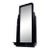 Art Deco Black Lacquered Entryway Mirror With 6” Shelf For Sale