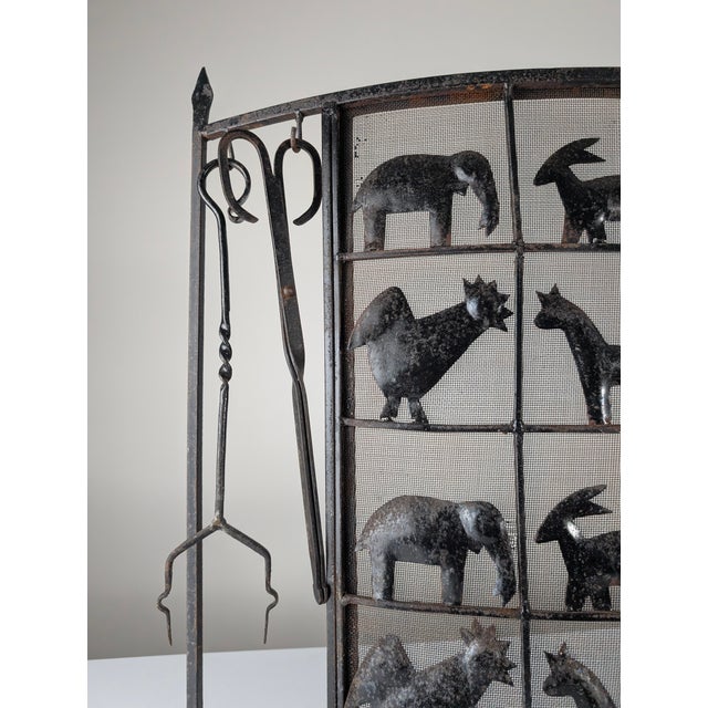 Fireplace Protector in Wrought Iron, 1950s For Sale - Image 11 of 14
