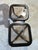 Vintage Bold Black and Brass Side Tables With Smoked Glass - A Pair For Sale In Phoenix - Image 6 of 6