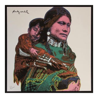 1986 Carnegie Museum of Art After Andy Warhol "Mother and Child" Lithograph For Sale