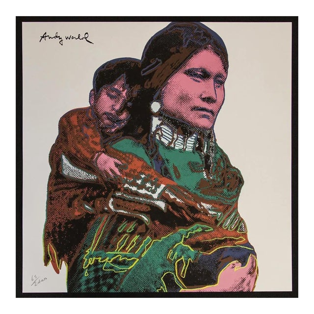 1986 Carnegie Museum of Art After Andy Warhol "Mother and Child" Lithograph For Sale