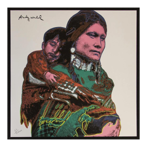 1986 Carnegie Museum of Art After Andy Warhol "Mother and Child" Lithograph
