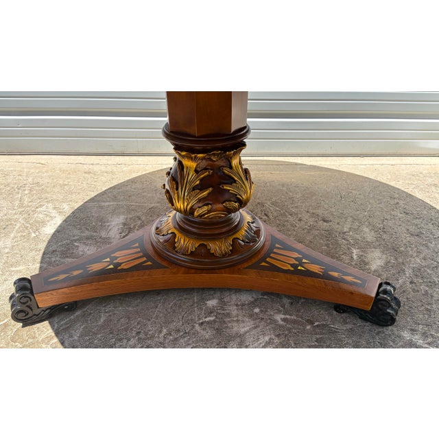 Late 20th Century Italian Handcrafted Center Hall / Dining Table For Sale - Image 9 of 12