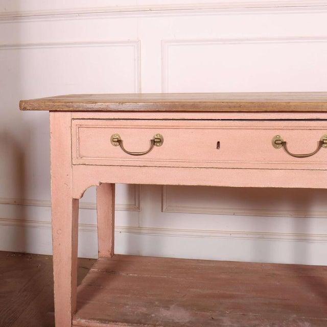 Good 19th C Scottish painted farmhouse pine potboard dresser base. 1880 This piece is designed in the style of the...