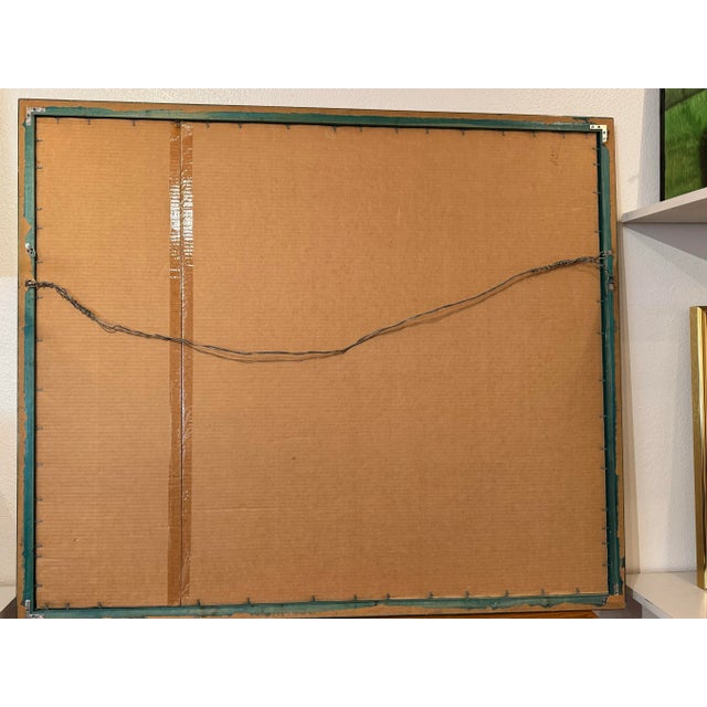 Sculpture Materials Colorful Abstract Angles and Triangles Painting For Sale - Image 7 of 7
