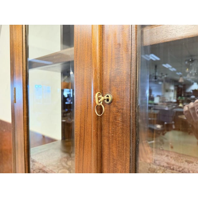 English Mahogany Display Bookcase For Sale - Image 14 of 18