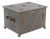 Vintage English Metal-Lined Storage Trunk/Bin For Sale