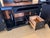 Ebony Attributed to Hooker Furniture Computer Credenza Desk/Workstation With Lighted Hutch and Glass Door Display Sections. For Sale - Image 8 of 13