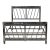Art Deco Nickel Double/Full Bed Frame c.1930 For Sale