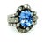 1980s Paul Matthews Victorian Revival Platinum Ring With Gia Certified 6.67ct Ceylon Sapphire & Diamonds, Size 6.5 For Sale - Image 4 of 17