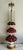 Vintage, Italian porcelain, intricate design, theee tier fruit platter large lamp. In good working condition.