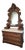 Mid 19th Century Antique Victorian Mahogany Marble-Top Dresser With Mirror For Sale