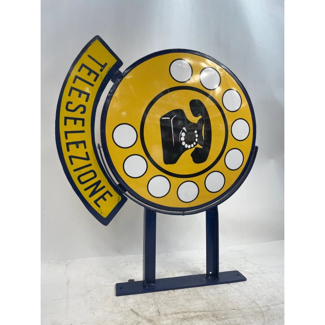 Double-Sided Teleselection Sign in Metal For Sale - Image 11 of 13