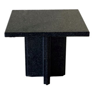 Vintage Granite Side Table, 1980s For Sale