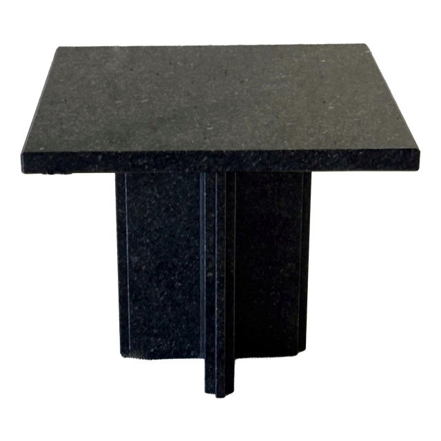 Vintage Granite Side Table, 1980s For Sale