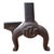 Black Arts & Crafts Cast Iron Andirons 1775 Independence Day Marked Antique For Sale - Image 8 of 9