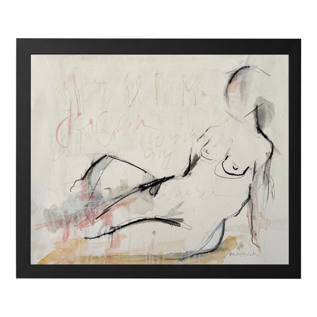 Modern Nude Woman Abstract ‘The Moments Between Us’ For Sale