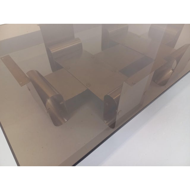 Large Rectangular Coffee Table by François Monnet, 1970s For Sale - Image 10 of 18