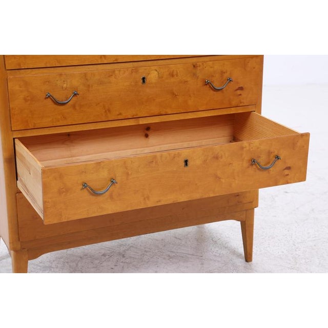Brown Mid-Century Wooden Chest of Drawers, 1960s For Sale - Image 8 of 13