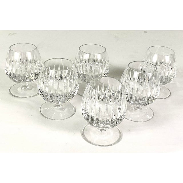 Glass Waterford, Crystal of Ireland, Makers of Luxury Premium Crystal-“Carina” Small 4 Ounce Sniffers/Cordial – Set of Six For Sale - Image 7 of 7