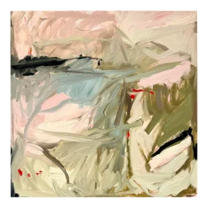 Contemporary Abstract Oil on Canvas Painting “Memories" by Petra Schott