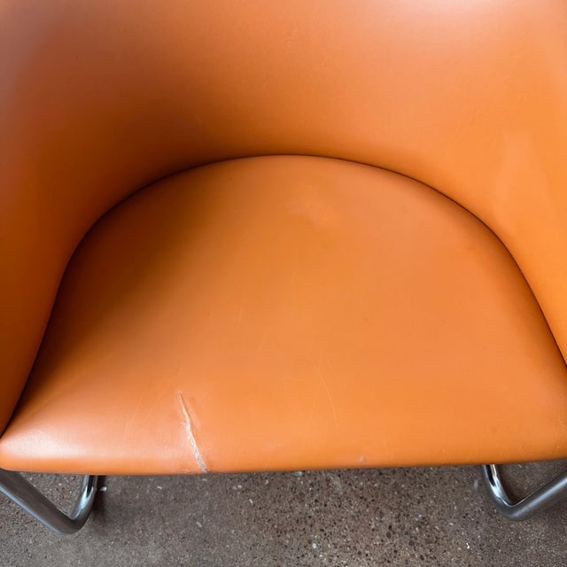 Cantilevered Chrome Club Tub Chairs by Burgasser & Lorenz for Thonet For Sale - Image 11 of 11