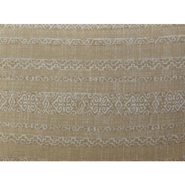 Contemporary Green & Cream Kerry Joyce Striped Feather/Down Pillow For Sale - Image 3 of 6