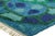 Textile Vintage Swedish Rya Rug in Blue and Green With Geometric Pattern | Rug & Kilim For Sale - Image 7 of 8