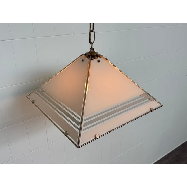 Italian Hollywood Regency Style Pendant, 1980s For Sale - Image 4 of 18