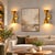 Modern Handcrafted Brass Double-Cone Wall Sconces Sculptural Bedroom & Living Room Lighting - Set of 2 For Sale - Image 3 of 7